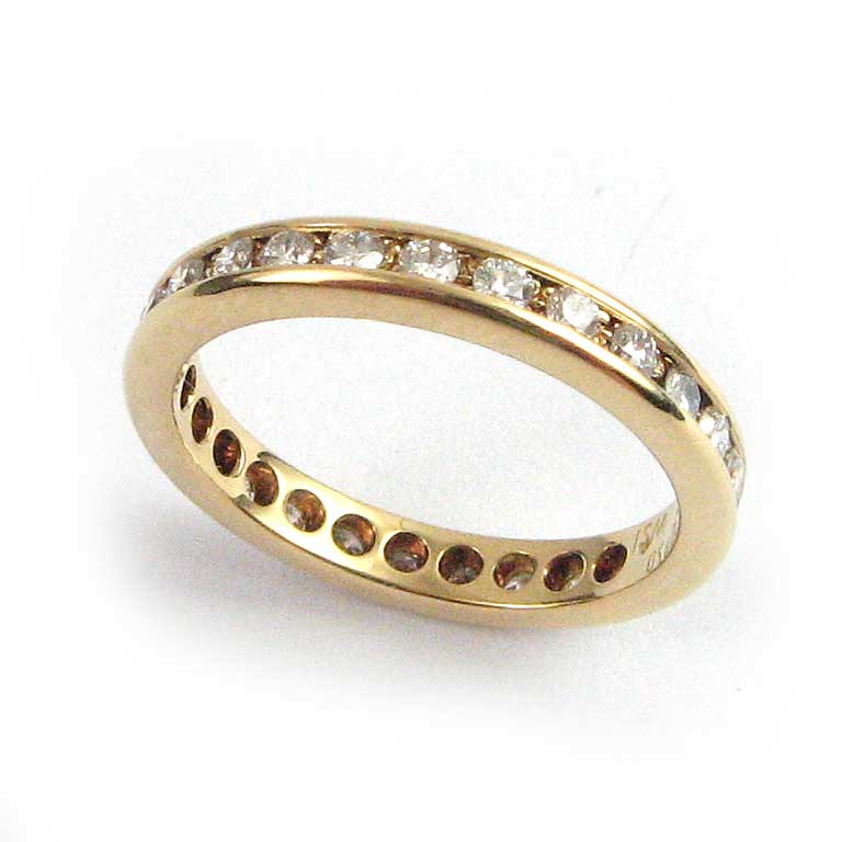 Brillant Memoryring in 18 Karat Gelbgold